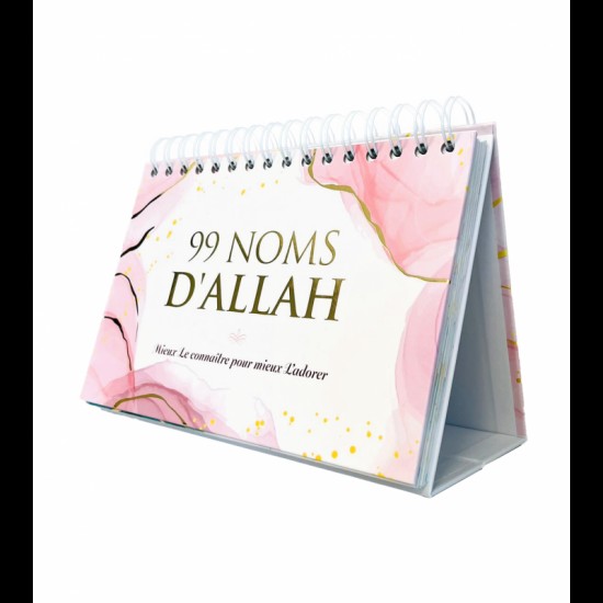 99 Noms D'ALLAH - Calendrier - BLANC/ROSE (French Only)