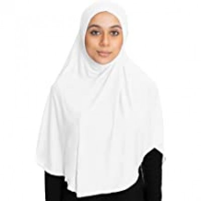 Hijab blanc cotton 1 piece