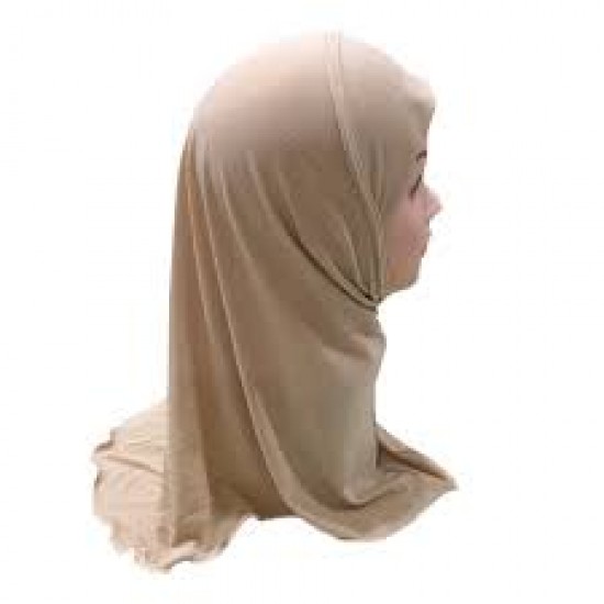 Hijab white  cotton 2 piece