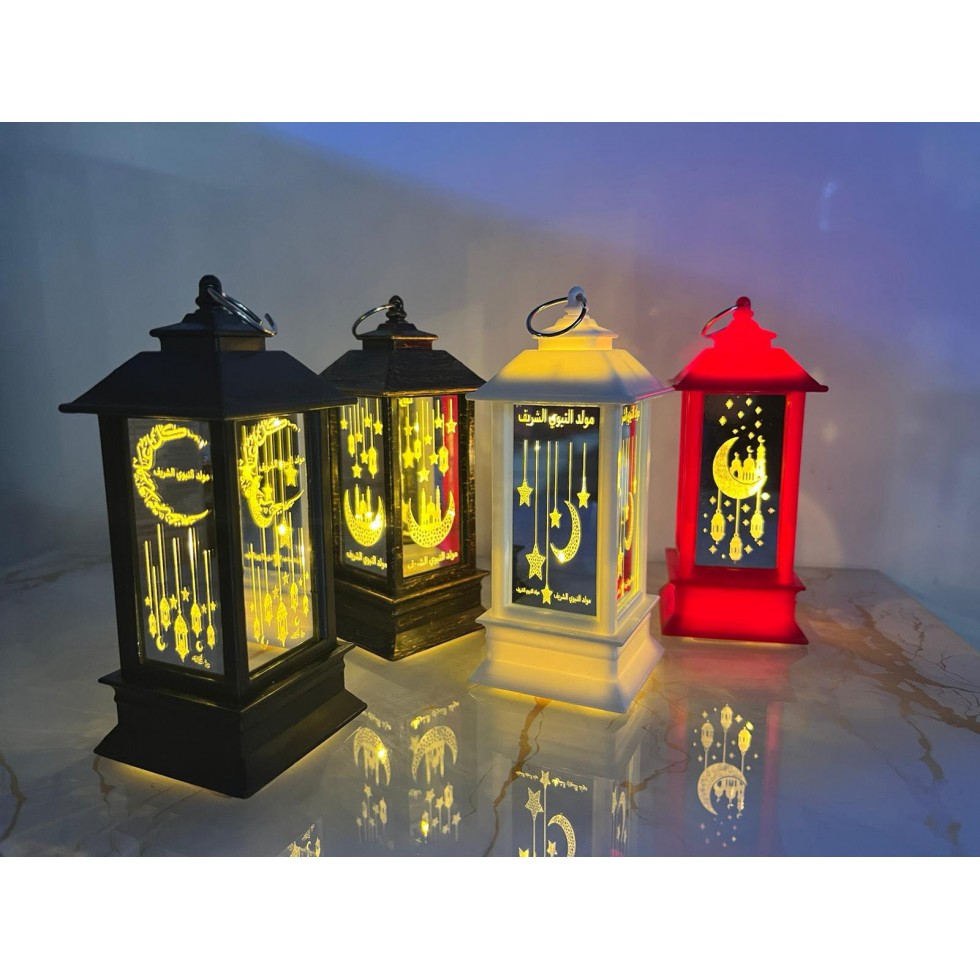 Lanterne LED pour le Ramadan, lumière à vent, décoration pour la