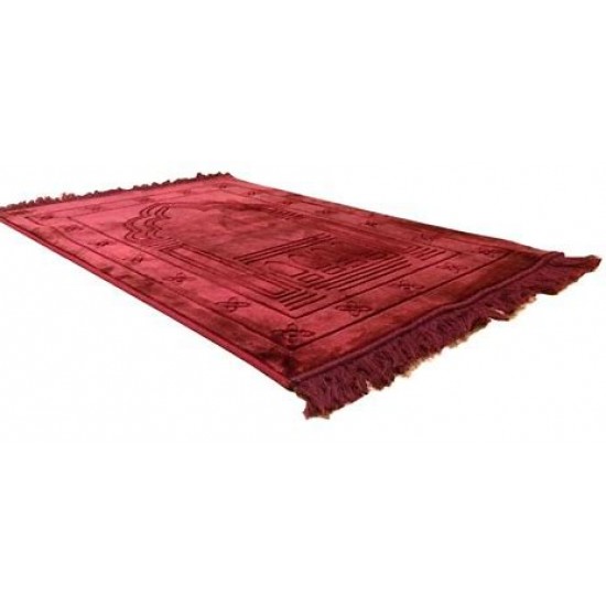 Thick prayer mat burgundy