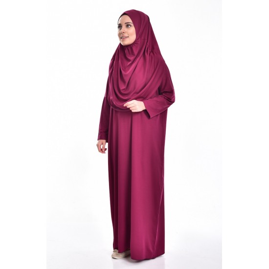 Prayer dress burgundy