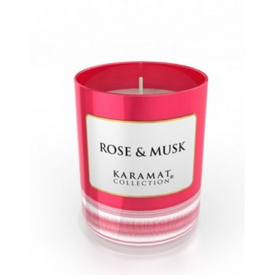 ROSE & MUSK Bougie Parfumée - Karamat Collection 40H