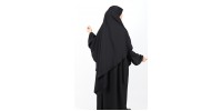 khimar silk of medina black