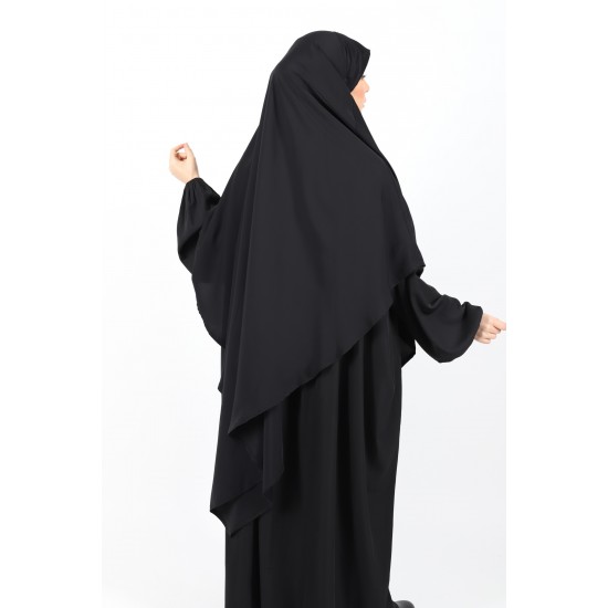 khimar silk of medina black