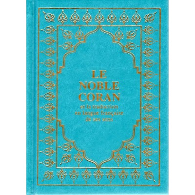 Petit Coran français arabe Turquoise
