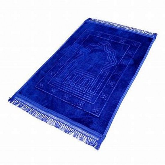 Thick prayer mat blue